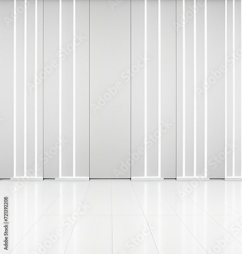 Futuristic background with lights. Technology Backdrop. Minimalist template. White banner for presentation or product. Flyer, card design. Futurism theme
