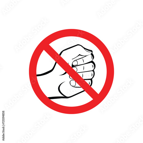 do not hold, do not hit, no holding sign