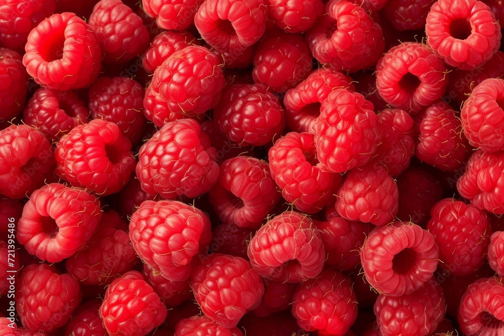 Background of fresh raspberries Background of fresh raspberries