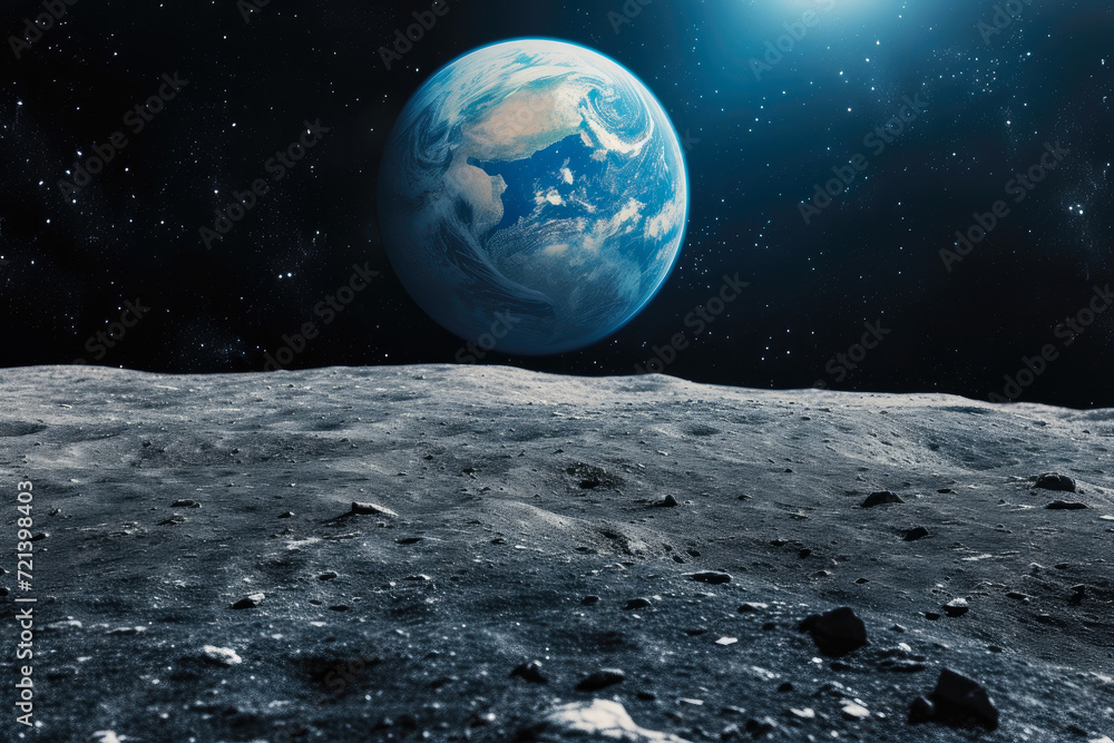 Beyond Boundaries: Earth's Brilliance on the Lunar Horizon Beyond Boundaries: Earth's Brilliance on the Lunar Horizon