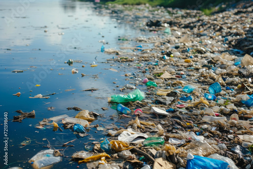 Environmental Emergency: Plastic Trash Tainting River Waters