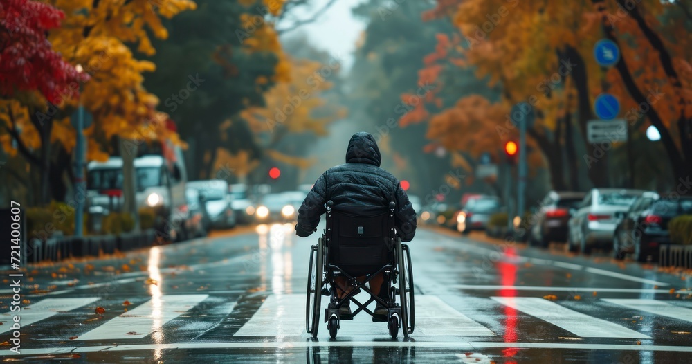 Capturing the Moment of a Wheelchair User's Confident Road Crossing Capturing the Moment of a Wheelchair User's Confident Road Crossing