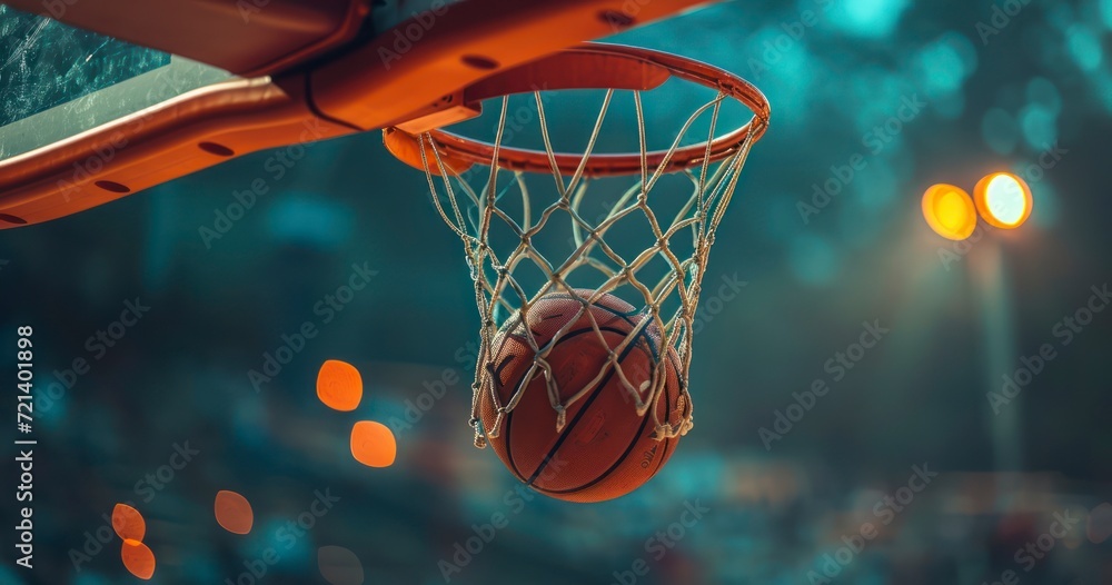Enjoy the Artistry of Basketball as Balls Seamlessly Drop into the Hoop
