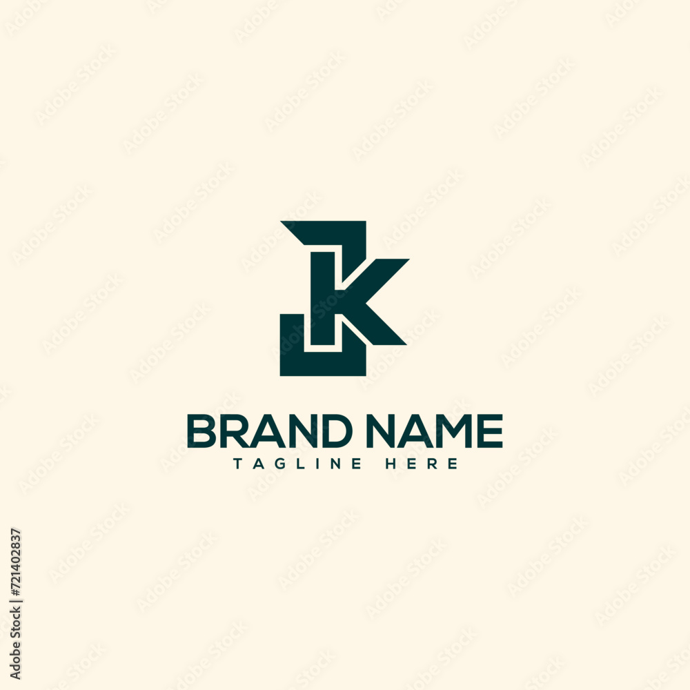 Alphabet initial letter JK KJ logo design template - vector. Alphabet initial letter JK KJ logo design template - vector.