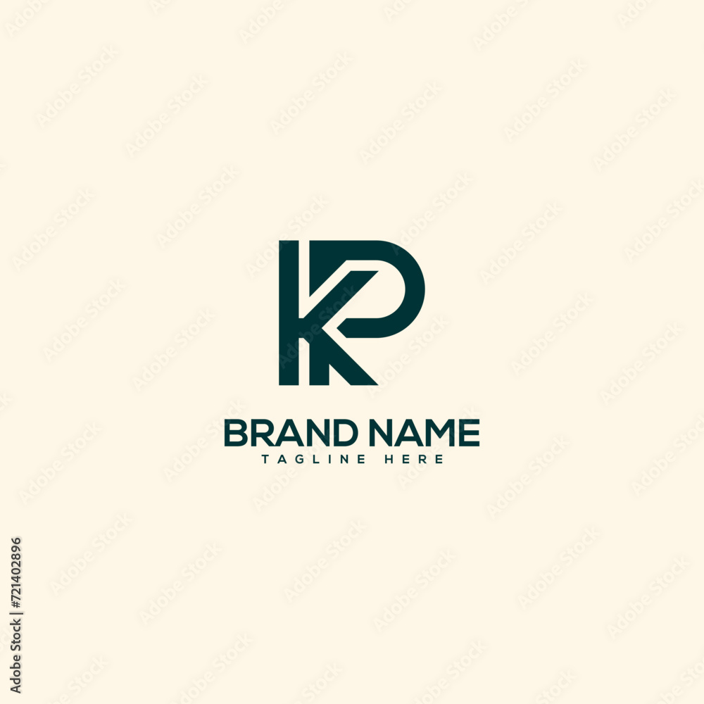 Alphabet initial letter KP PK logo design template - vector. Alphabet initial letter KP PK logo design template - vector.