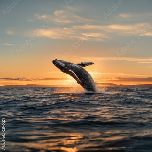 Graceful Giants: Witness the Majestic Leap of a Stunning Whale © Arnolt