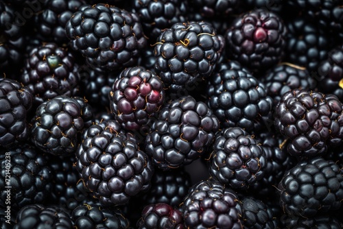 Background of ripe blackberries