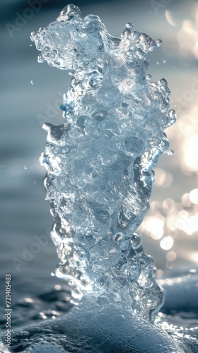 Frozen Artistry: A Captivating Snapshot of an Ice Sculpture