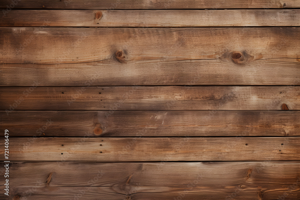 Naklejka premium Rustic wooden planks with weathered texture background