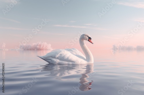 swans in the water