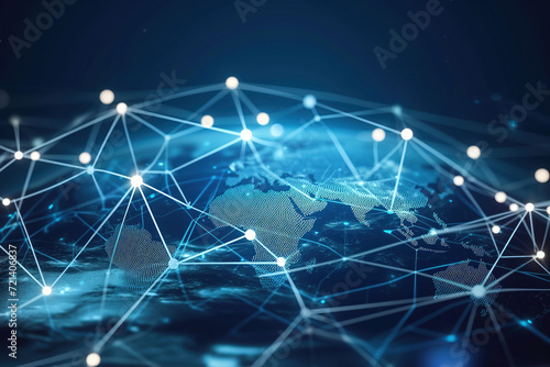 Global communications at luminous telecommunication network AI Generative