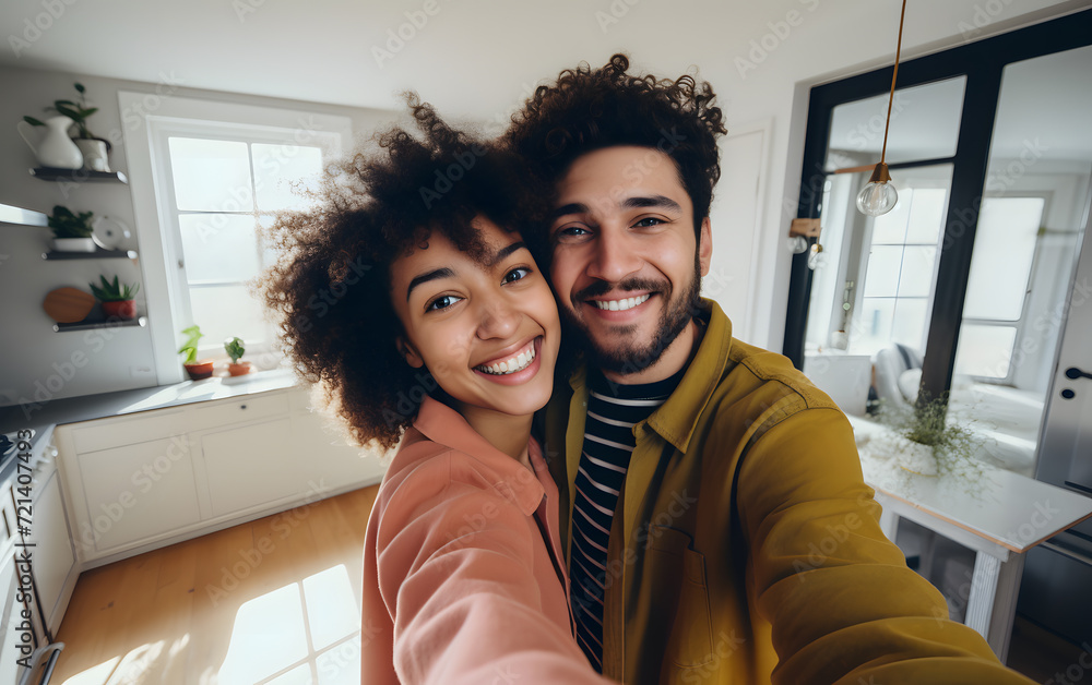 Obraz premium Multiracial Young couple