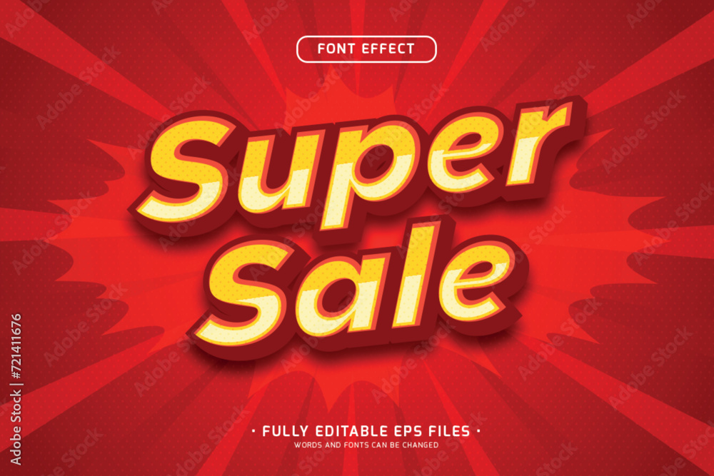 3d super sale banner text effect 3d super sale banner text effect