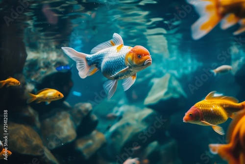 goldfish in aquarium