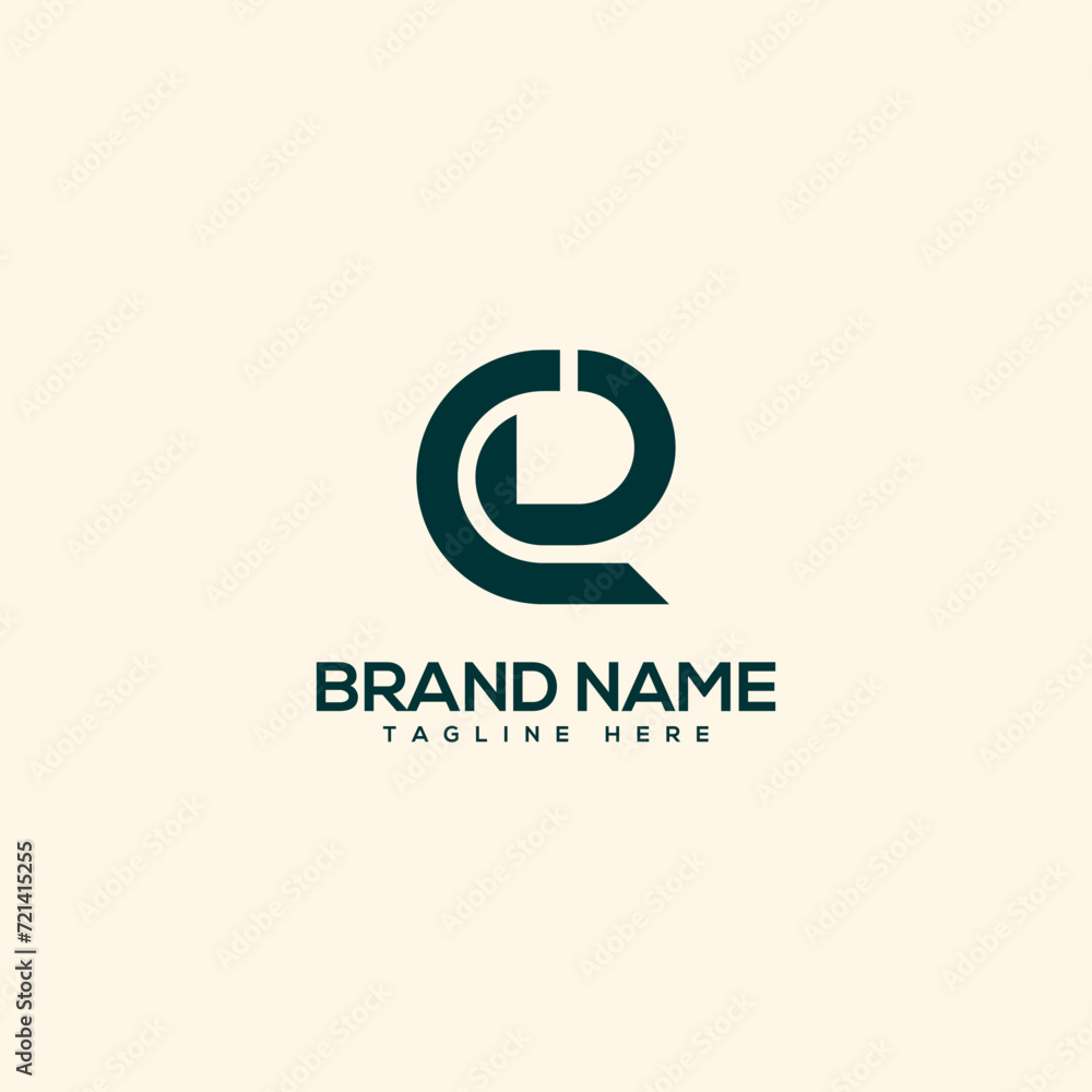 Creative unique monogram letter CD DC logo design template. Initials Business logo. Creative unique monogram letter CD DC logo design template. Initials Business logo.