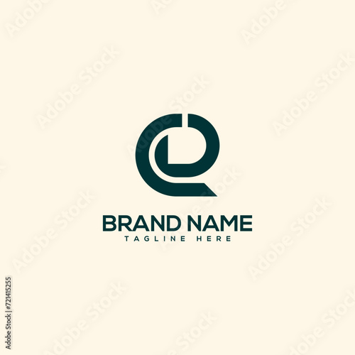 Creative unique monogram letter CD DC logo design template. Initials Business logo.