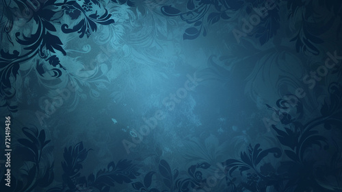 Light blue & dark blue vintage background vector presentation design with copy space