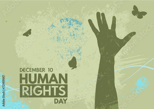  human right day background celebrated on december 10.