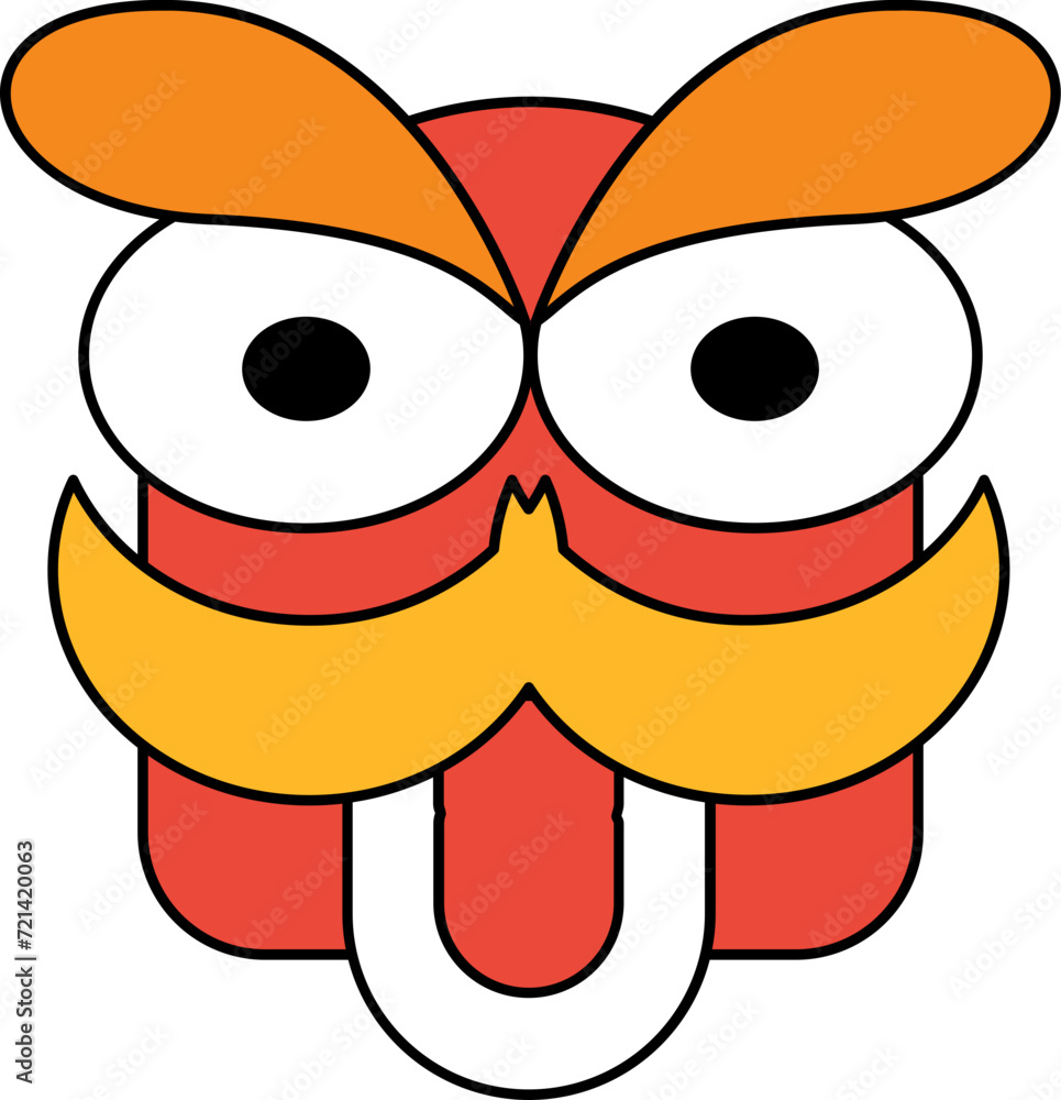 Fototapeta premium Playful Chinese New Year Illustration