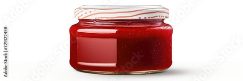jar of raspberry jam photo