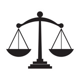 Scale icon. Law and justice theme. Isolated design. Vector illustration.