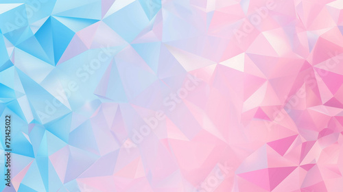 Sky blue & bubblegum pink geometric background vector presentation design. PowerPoint and Business background.