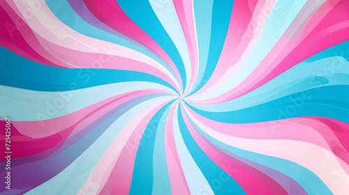Sky blue & bubblegum pink retro groovy background vector presentation design