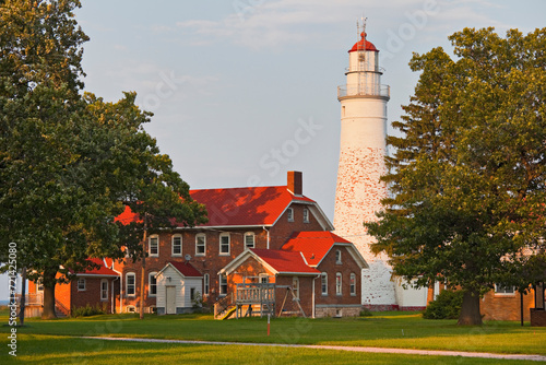 Obraz na plátně USA, Michigan, Port Huron, Fort Gratiot, Leuchtturm