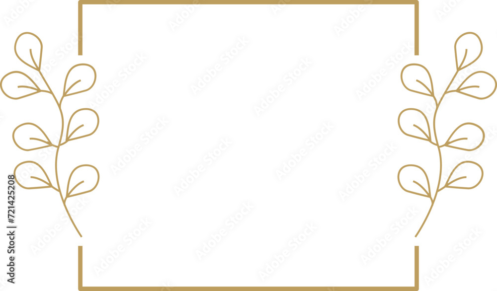 Obraz premium Minimal Line Flower Illustration