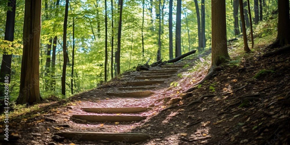 Wild nature outdoor travel trip adventure explore background with forest walk path way with many trees Wild nature outdoor travel trip adventure explore background with forest walk path way with many trees