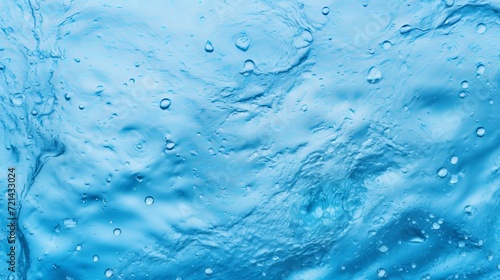 A mixture of blue foam and water