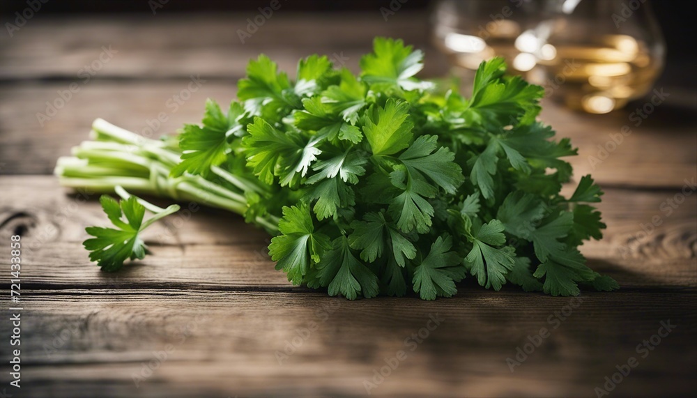 freshly picked parsley on an old wooden table
freshly picked parsley on an old wooden table