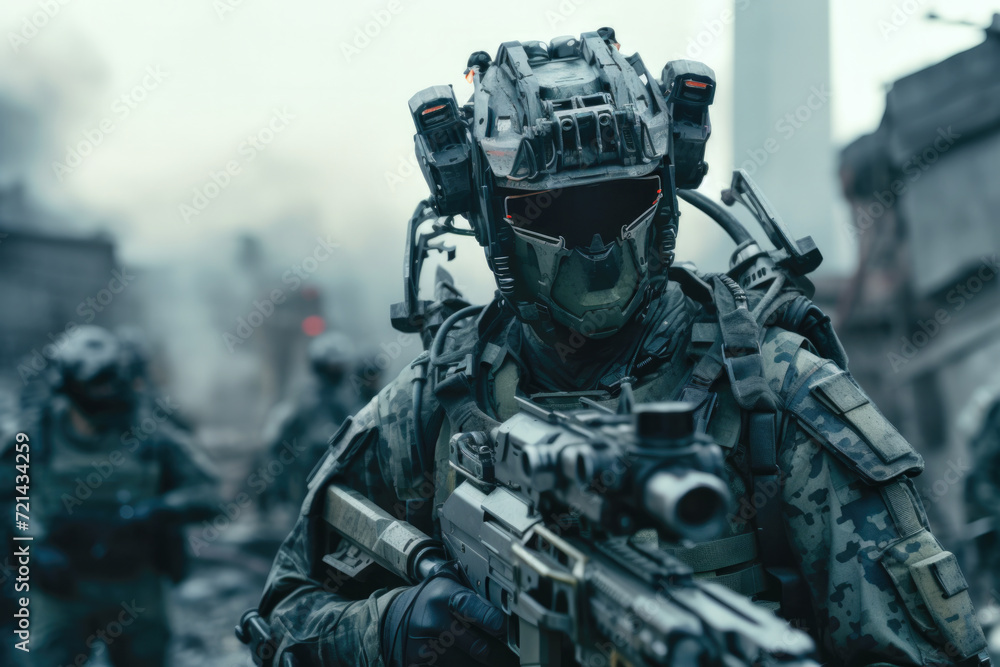 Artificial Intelligence and drones used in war zones (generative AI)