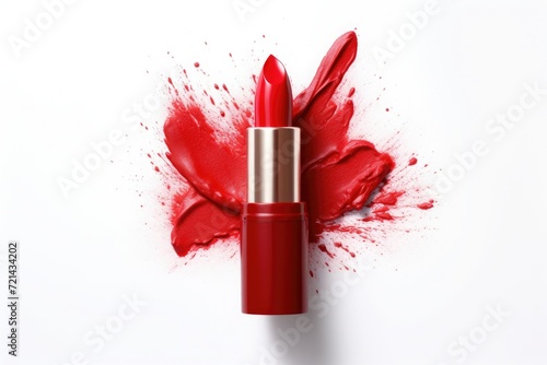 Lipstick on a white background