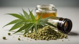 Cannabis leaf extracted from hemp oil