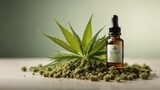 Cannabis leaf extracted from hemp oil