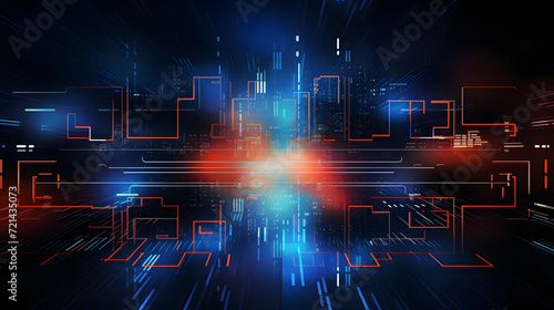 Abstract technology background Hi-tech communication concept futuristic digital innovation background vector illustration