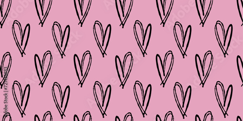 seamless pattern with hearts