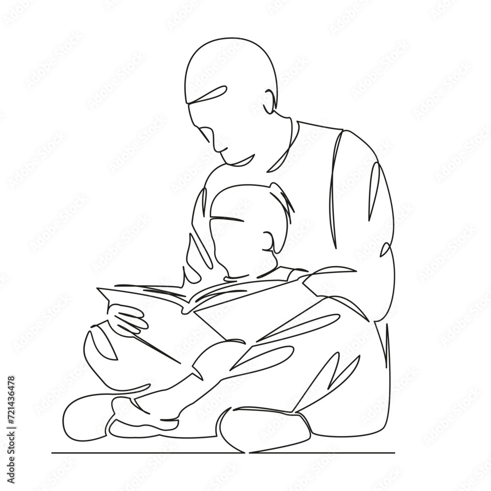 dad reading a book to child dad reading a book to child