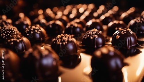 Gourmet Chocolate Truffles, an assortment of handcrafted chocolate truffles, their glossy photo