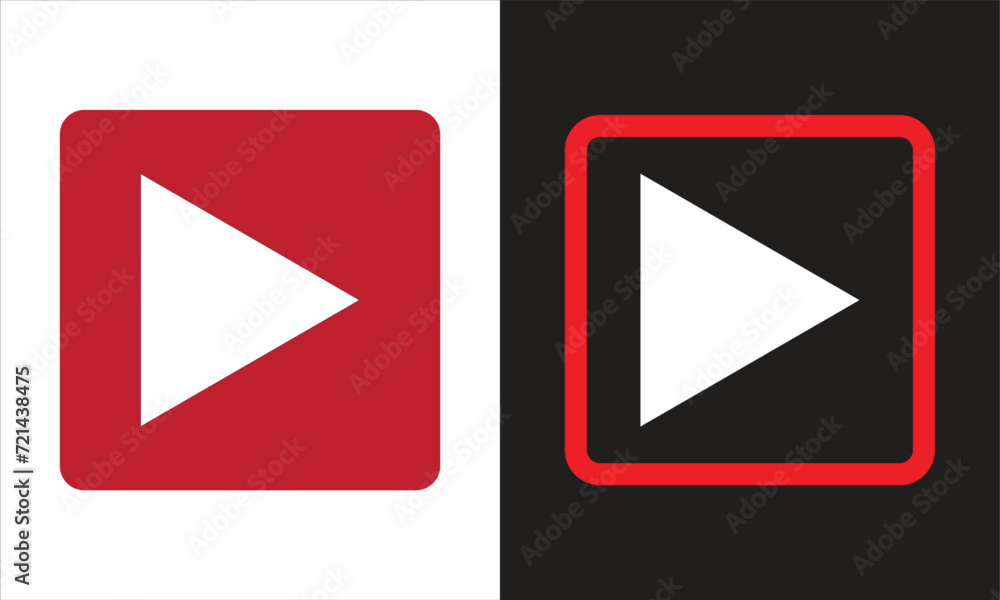 play button set vector image play button set vector image