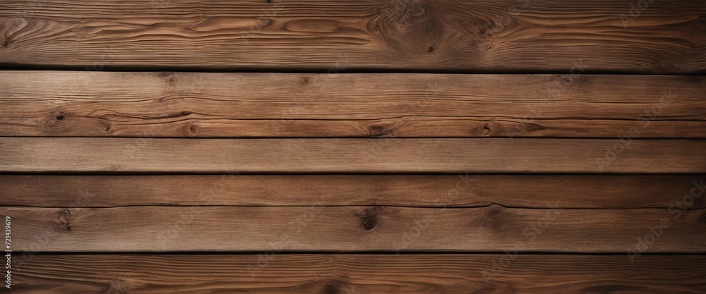 Naklejka premium Rustic Wood Planks, a wallpaper with a realistic rustic wood plank design, providing a warm
