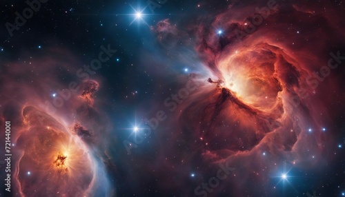 Starbirth in Orion Nebula, a stunning scene of star formation in the Orion Nebula photo