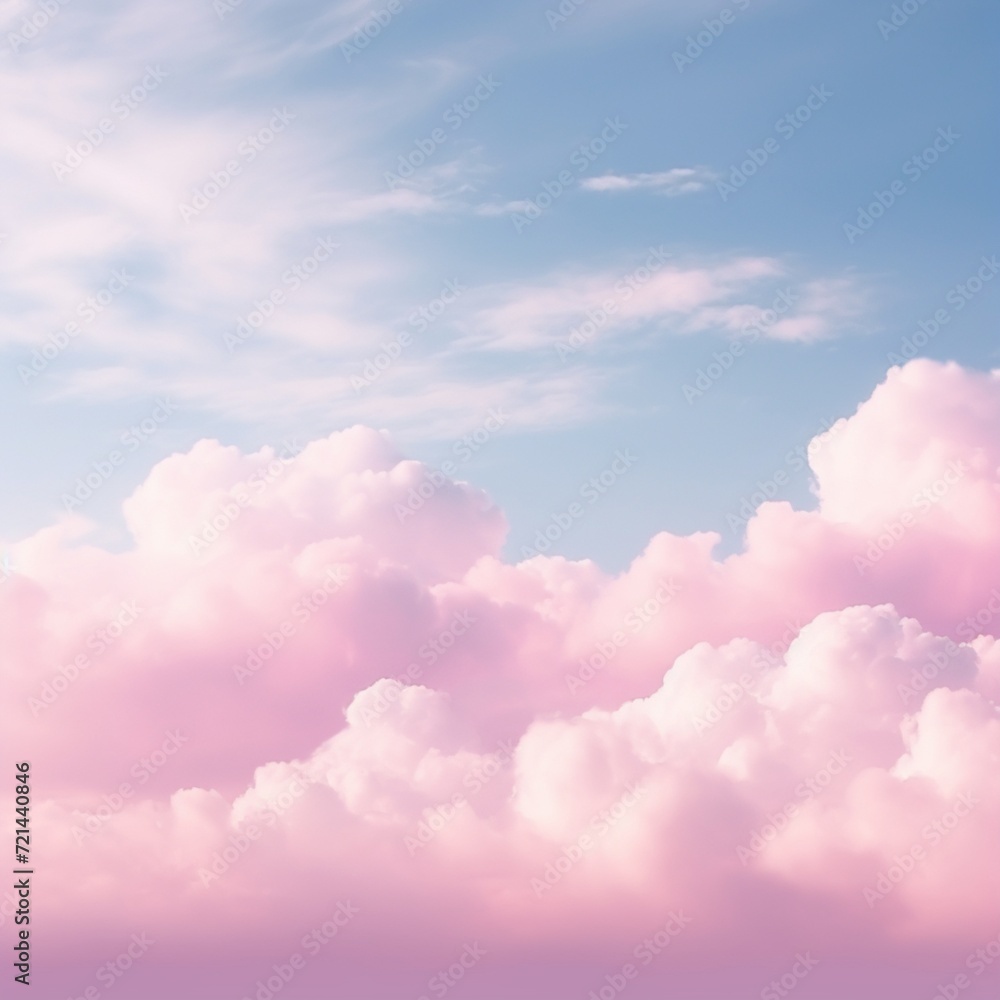 wide sky in gradient pastel pink colour tone
with blank space