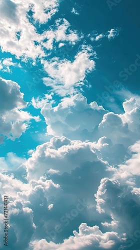 Cloudy blue sky