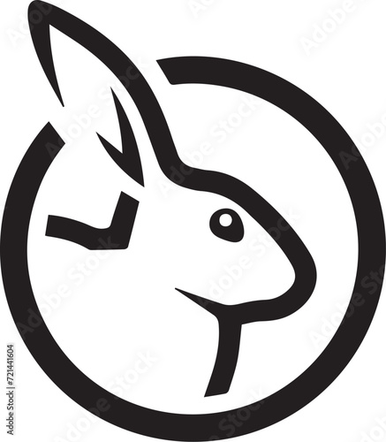  Vector Pet Shop Logo, Rabbit Image,  Logo for Pet Shop, Editable Logo, Rabbit Logo Isolated on a Editable file
