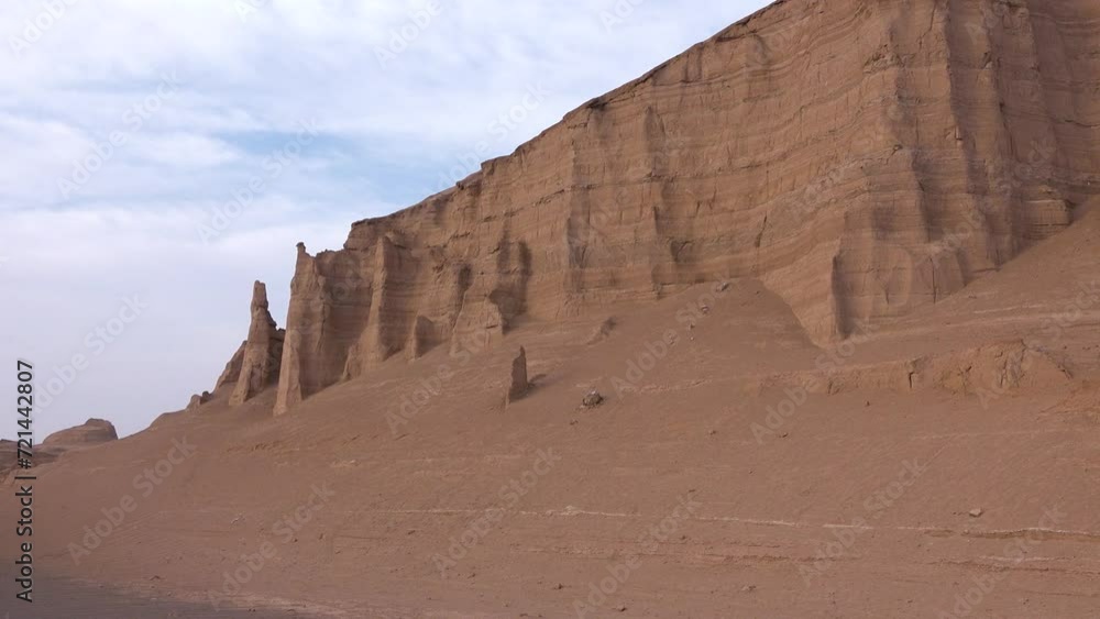 Panorama of mountains in the desert. Sand hills. Drought. Erosion and geology. Changing of the climate. Sunset, sunrise landscape. The grandeur and beauty of nature. Panorama of mountains in the desert. Sand hills. Drought. Erosion and geology. Changing of the climate. Sunset, sunrise landscape. The grandeur and beauty of nature.