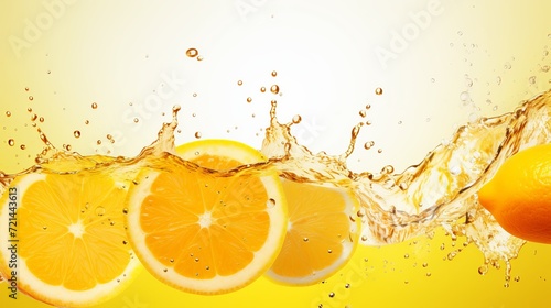 The background has lemon juice splashed on it.