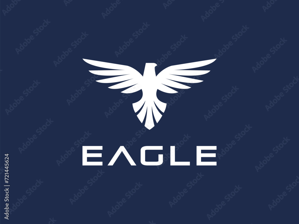 eagle logo vector illustration. flying falcon logo template eagle logo vector illustration. flying falcon logo template