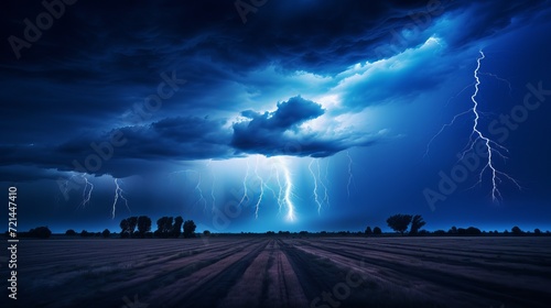 Thunderstorm lightning photo